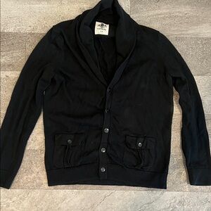 Express black cardigan with front pockets